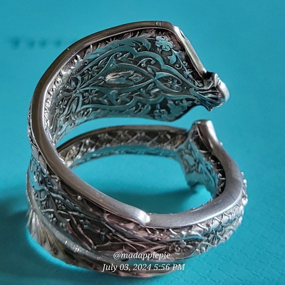 1872 Tiffany & Co. Persian Nut Pick Ring Sterling Silver Luxury Vintage #155 - Picture 8 of 15